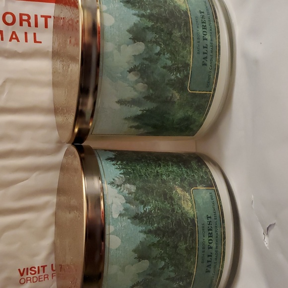 2 x Bath & Body Works Fall Forest 3-Wick Candle NWT BBW - Picture 1 of 9